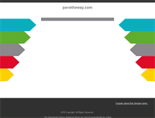 Tablet Screenshot of pavetheway.com