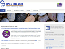 Tablet Screenshot of pavetheway.org.au